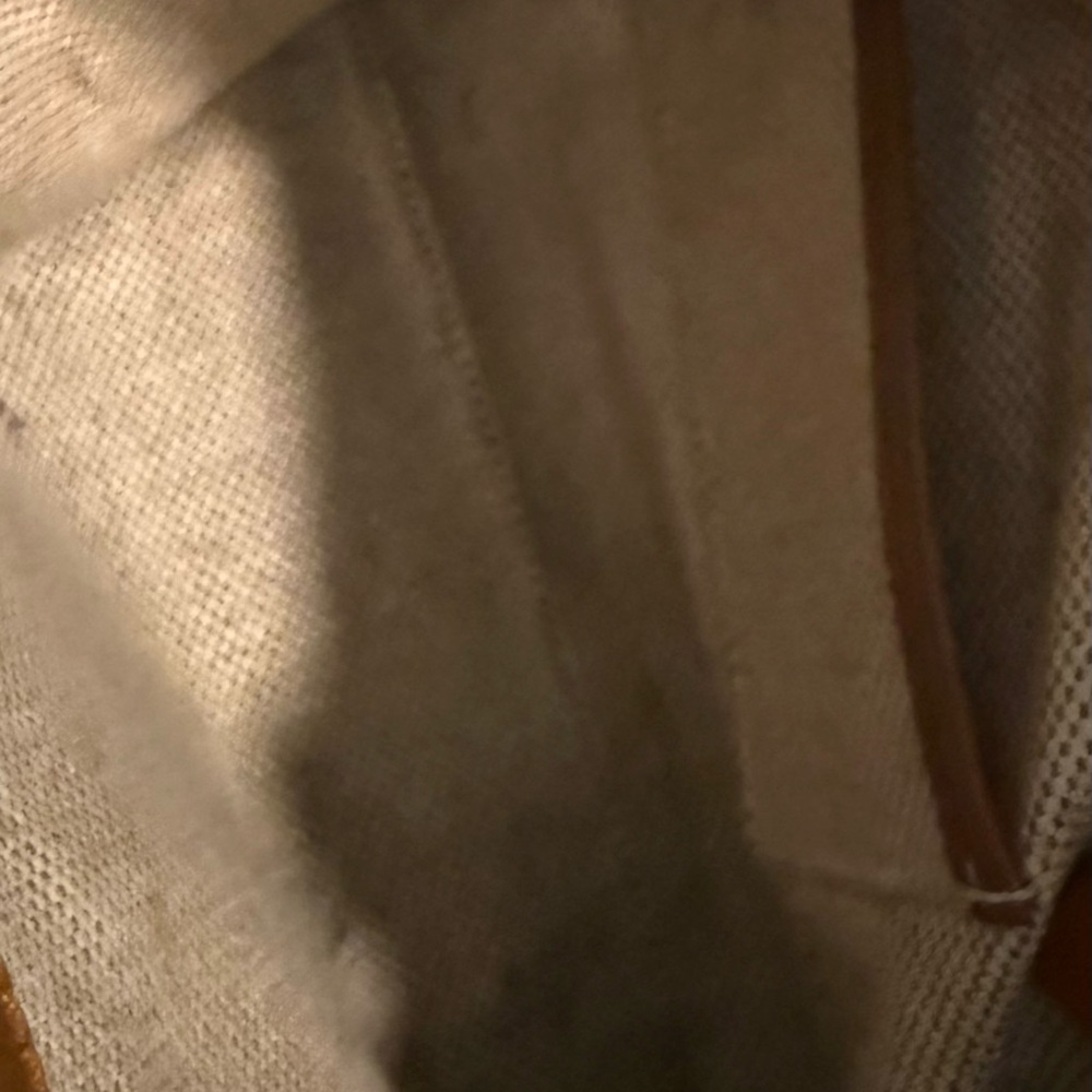 Dooney & Bourke Pebble Grain Satchel Bag in Smooth Brown Leather, Gold Accents - Picture 11 of 13